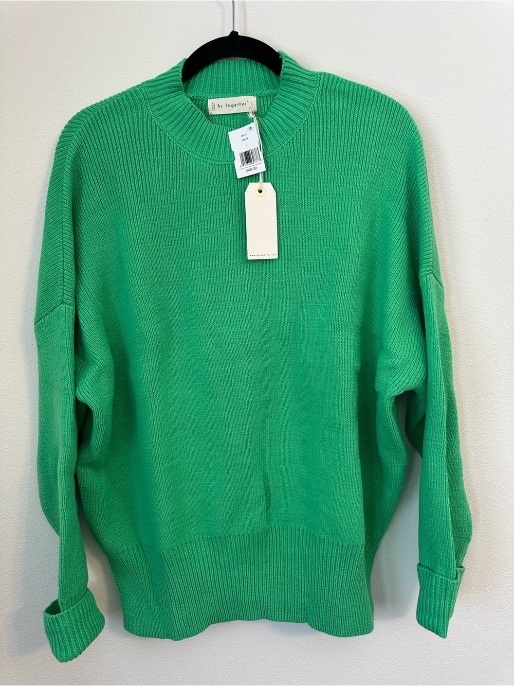 BY TOGETHER Women’s Green Sweater Size Small NWT